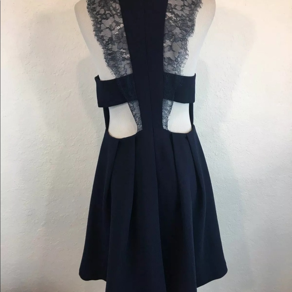BCBG GENERATION lace open back sleeveless dress 8